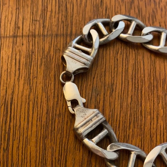 Sterling silver men’s bracelet - Picture 4 of 4